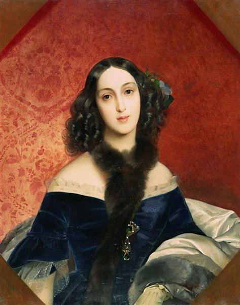 Портрет М.А.Бек, 1840 - Карл Брюллов
