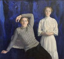 Double Portrait (Béni and Noémi) - Karoly Ferenczy