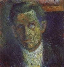 Portrait of Ivan Kliun - Kazimir Malevich