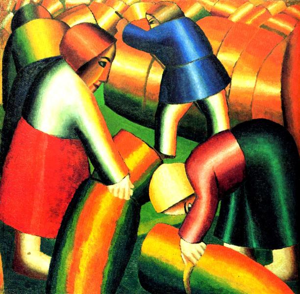 Taking in the Harvest, 1911 - Казимир Малевич