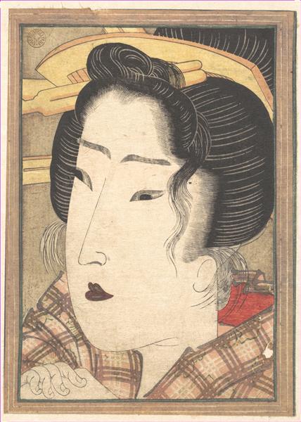 Head of a Beauty, 1825 - Keisai Eisen