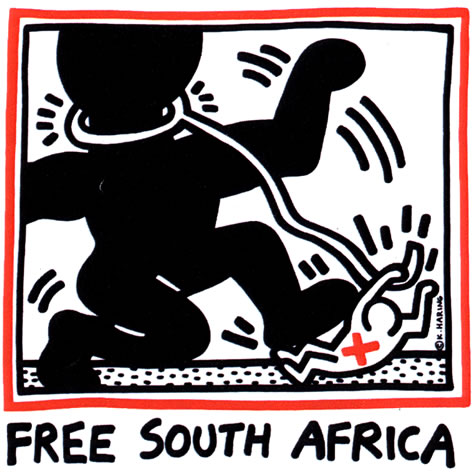 Free South Africa, 1985 - Keith Haring