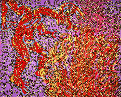 Moses and the Burning Bush, 1985 - Keith Haring
