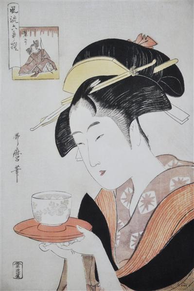 Portrait of Naniwaya Okita, c.1796 - Китагава Утамаро