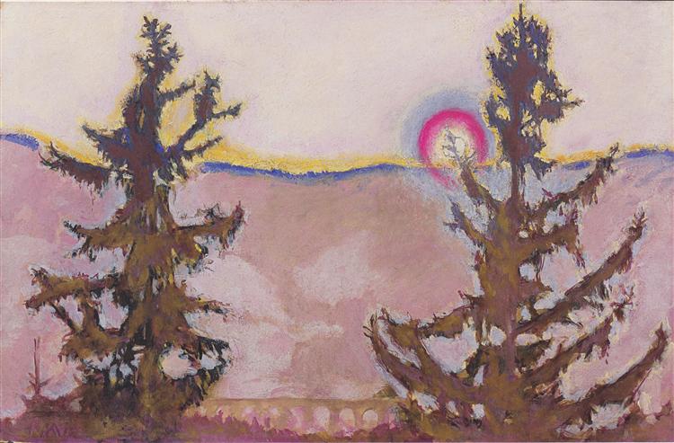 Landscape in Semmering, 1913 - Koloman Moser