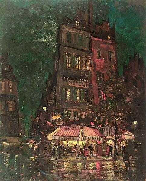 Paris.Venice street, 1927 - Konstantin Alexejewitsch Korowin
