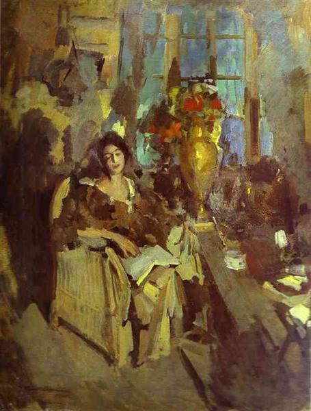 Portrait of a Woman, 1912 - Костянтин Коровін