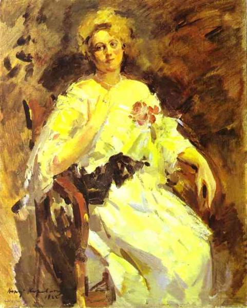 Портрет женщины, 1922 - Константин Коровин
