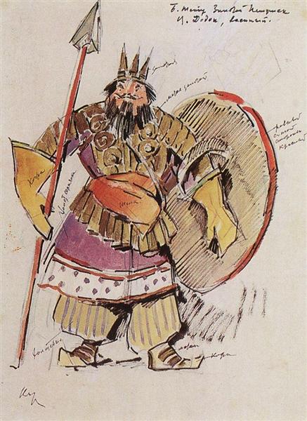 Царь Дадон-военный, 1909 - Константин Коровин