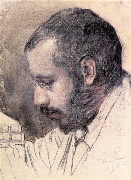 Portrait of Artist A. Benua, 1895 - Konstantin Somov