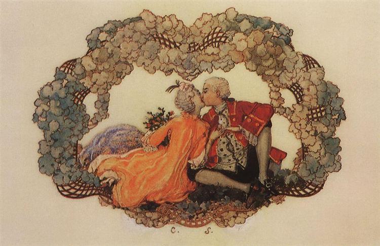 The Kiss, 1904 - Konstantin Somov