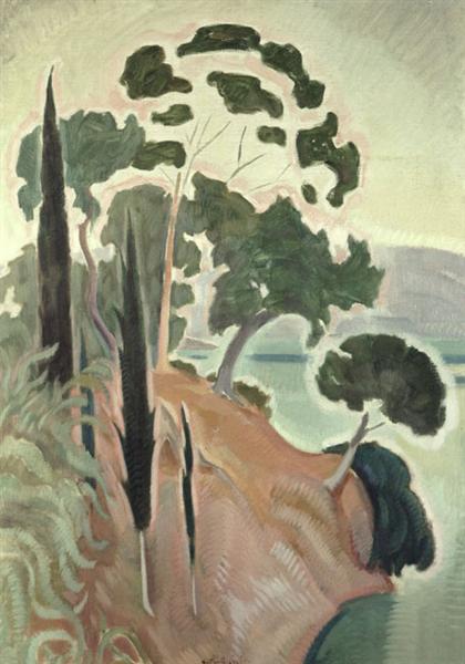 Corfu Landscape, 1914 - 1917 - Konstantinos Parthenis