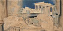 Still Life with Acropolis in the Background - Konstantinos Parthenis