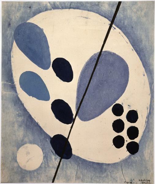 Form No.3: Uprise of Blue, 1948 - 恩地孝四郎