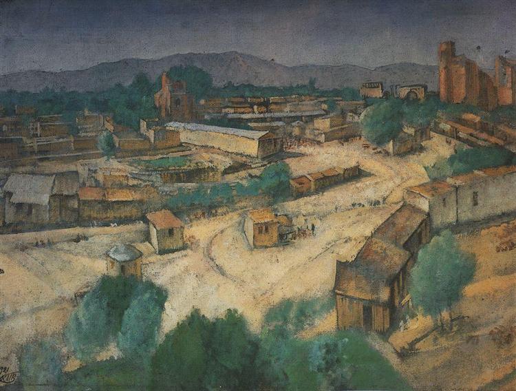 Вид Самарканда, 1921 - Кузьма Петров-Водкин