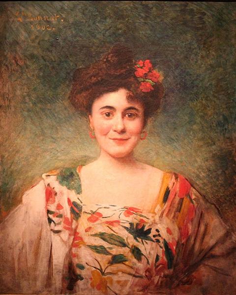 Portrait de madame Dotézac, 1902 - Леон Бонна