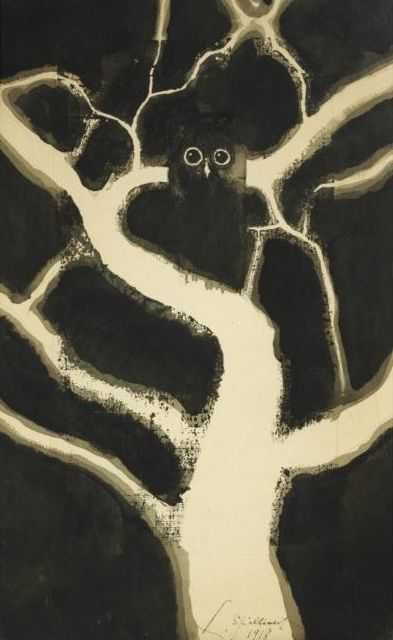 Hibou, 1918 - Leon Spilliaert - WikiArt.org