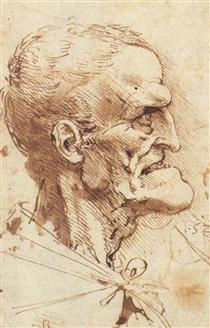 Grotesque Profile - Léonard de Vinci