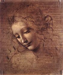 Cabeza de muchacha - Leonardo da Vinci
