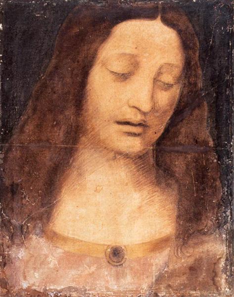 Head of Christ, 1494 - 1495 - Léonard de Vinci
