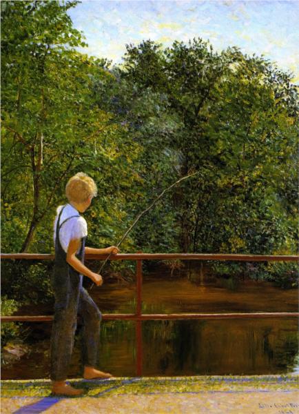 Boy Fishing, 1929 - Лілла Кабот Перрі