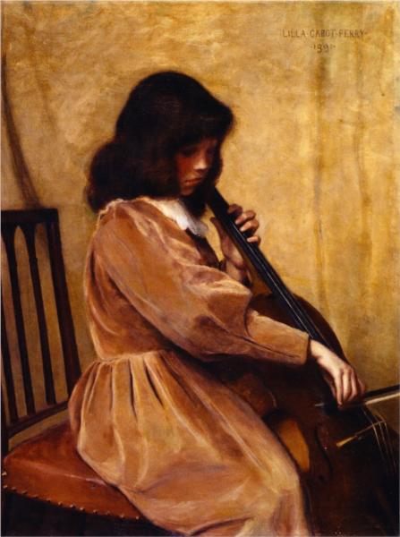 Girl Playing a Cello, 1891 - Lilla Cabot Perry