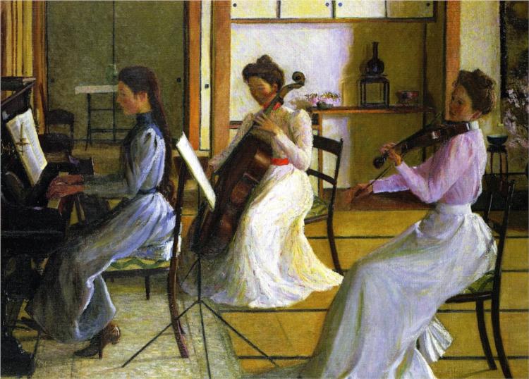 The Trio, Tokyo, Japan, 1901 - Lilla Cabot Perry