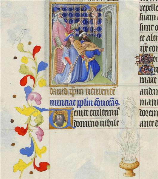 David Foresee the Coming of Christ - Hermanos Limbourg