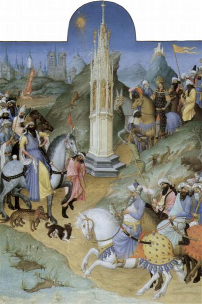 Scene of Meeting the Magi - Limbourg brothers