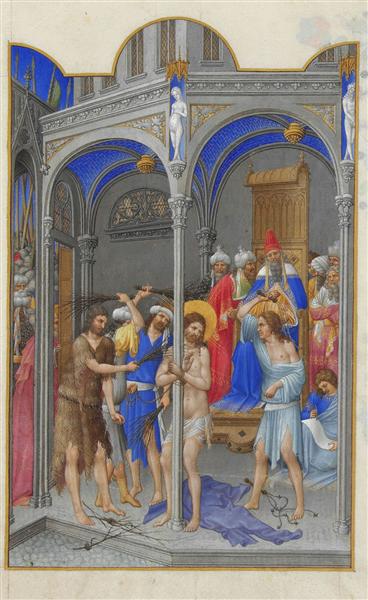 The Flagellation - Limbourg brothers