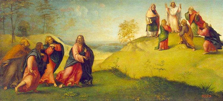 Christ Leading the Apostles to Mount Tabor, 1512 - 羅倫佐·洛托