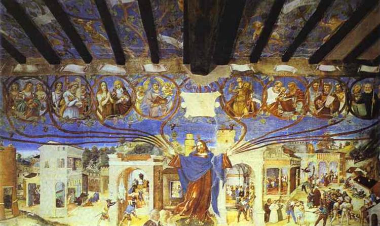 The Legend of St. Barbara., 1524 - Lorenzo Lotto