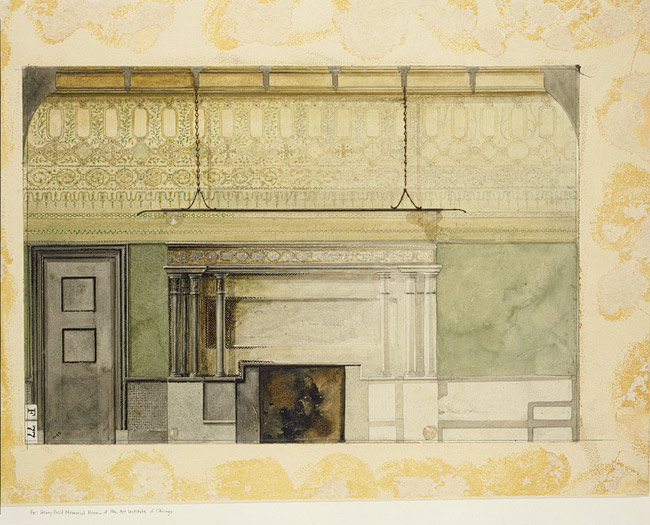 Design for Henry Field Memorial Gallery at the Art Institute of Chicago, 1894 - Тіффані Луїс Комфорт