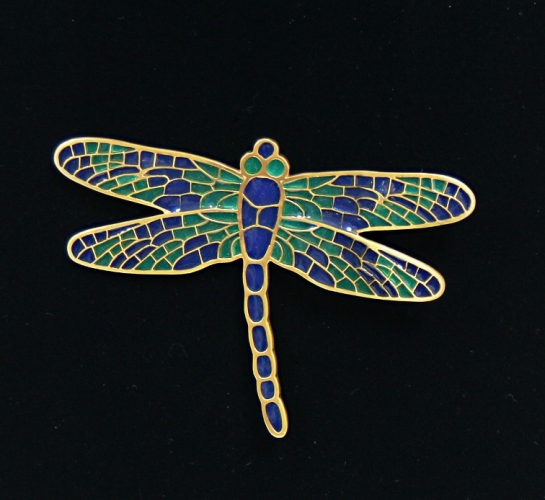 Dragonfly pin - Louis Comfort Tiffany