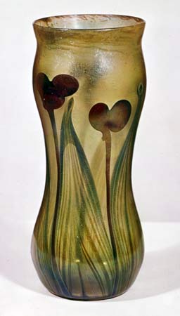 Favrile glass. Tiffany vase, 1896 - Louis Comfort Tiffany