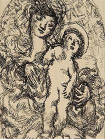 La Vierge et l'enfant - Луи Суттер