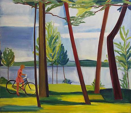 Maine, Girl with Bicycle II, 1976 - Луиза Маттиасдоттир