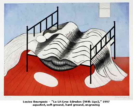 Большая кровать с покрывалом, 1997 - Луиза Буржуа