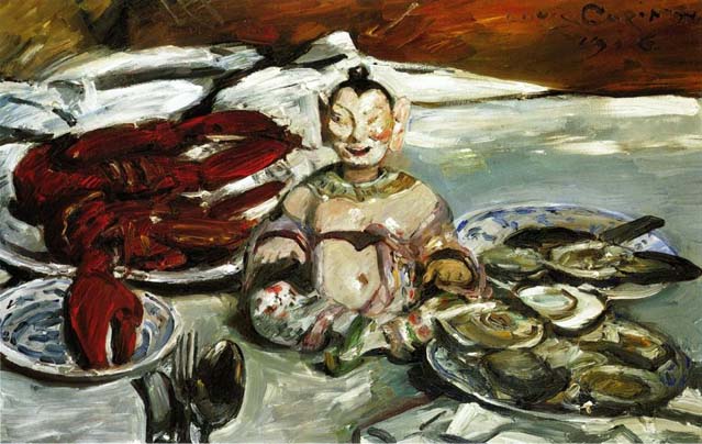 Still Life with Buddha-Lobsters and Oysters, 1916 - Ловис Коринт
