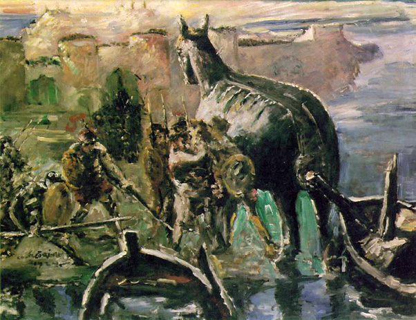 The Trojan Horse, 1924 - Ловис Коринт