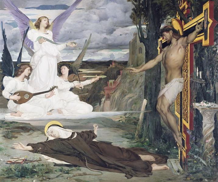 The Vision, Legend of the 14th Century, 1872 - Luc-Olivier Merson