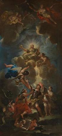 Allegory of Divine Wisdom - Лука Джордано