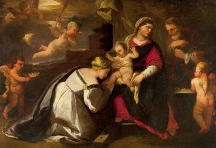 The Holy Family, 1675 - Лука Джордано