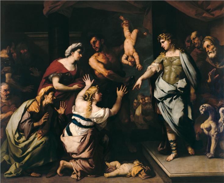 The Judgement of Solomon, 1665 - Лука Джордано