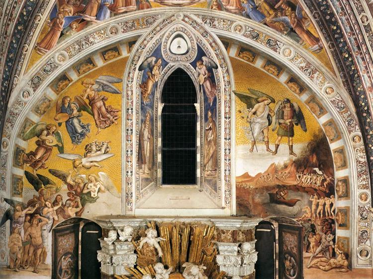 The Last Judgment (The right part of the composition - The Damned Consigned to Hell; the left part of the composition - The Blessed Taken into Paradise), 1499 - 1502 - Лука Синьореллі