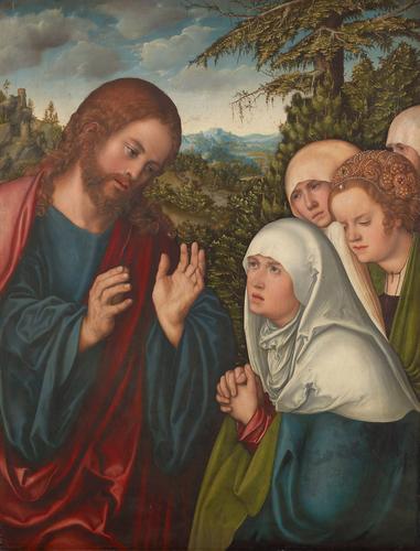 Христос прощается с матерью, 1520 - Лукас Кранах Старший
