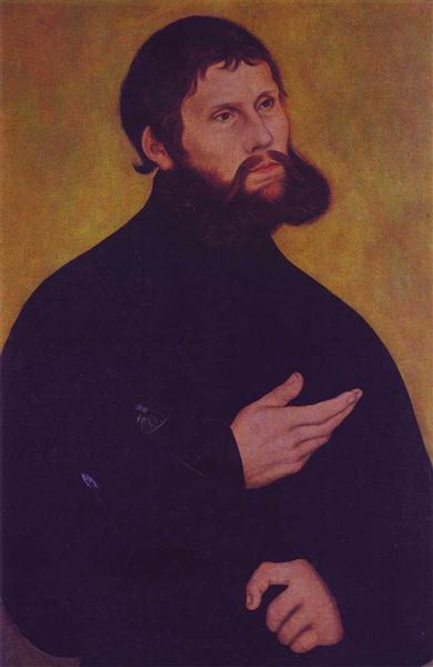 Martin Luther as Junker Jörg, c.1521 - c.1522 - Лукас Кранах Старший