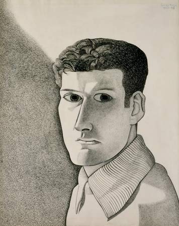 Man at Night (Self-Portrait), 1947 - 1948 - 盧西安‧佛洛伊德