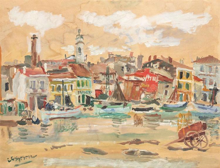 Martigues Landscape, 1932 - Лукиан Григореску