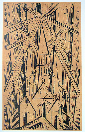Cathedral of Socialism, 1919 - Lyonel Feininger